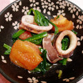きよぴぃー's cooksnap of when they made イカとほうれん草のトマト炒め.