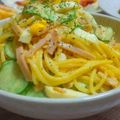☆momoco☆'s cooksnap of when they made **スパサラ★醤油風味**.