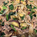 クックJGY45M☆'s cooksnap of when they made さつま芋＆ほうれん草のブタ味噌炒め.