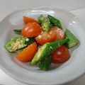 まほじょ's cooksnap of when they made オクラとトマトのポン酢浸し.