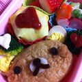 Yun370's cooksnap of when they made 稲荷でリラックマのお弁当（キャラ弁）.