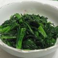 sakuni's cooksnap of when they made 【農家のレシピ】春菊のピリ辛和え.