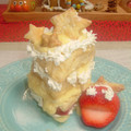 勇惺ママ's cooksnap of when they made ちょこっとウキウキ♪イチゴのミルフィーユ.