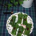 ぽにえ's cooksnap of when they made コチュジャン入りおから餅の大葉包み.
