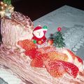 どんころ's cooksnap of when they made ブッシュドノエル★クリスマスケーキに♪.