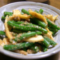 nabeko44kazu's cooksnap of when they made いんげんとえりんぎの☆胡麻和え.