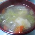 yumi助's cooksnap of when they made 妊婦スープ 高野豆腐の肉団子.
