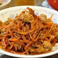ＷａＴヒロコロ's cooksnap of when they made 豚肉とにんじんの甘辛炒め.