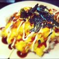 suppa25's cooksnap of when they made しめじ入りお好み焼き風オムライス.