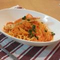 ハル109's cooksnap of when they made ✿カニのトマトクリームパスタ✿.