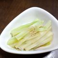 亜久里's cooksnap of when they made ブロッコリーの茎のナムル風サラダ.