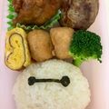 あんぱん22's cooksnap of when they made 【キャラ弁】ベイマックスのおにぎり弁当.