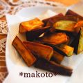 makoto♪'s cooksnap of when they made シンプルだけどウマイ！サツマイモの素揚げ.