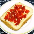 シャンプーハット's cooksnap of when they made 福神漬け☆トースト.