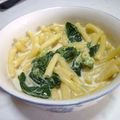 しょこLove's cooksnap of when they made ランチに♪牛乳スープパスタ.