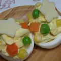 リスのしっぽ's cooksnap of when they made 簡単ゆで卵☆クリスマスツリー風.
