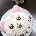 ☆まょ☆'s cooksnap of when they made プリキュア！ハミィのキャラケーキ☆.