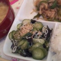 ぴなるなちゃん's cooksnap of when they made わかめときゅうりの簡単酢の物.