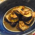 boofoochee's cooksnap of when they made ナスとベーコンの煮物.