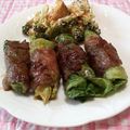 Nekozame's cooksnap of when they made お弁当に♪簡単肉巻きロール～焼肉のたれで.