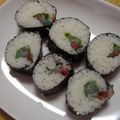 せつみか's cooksnap of when they made 巻き寿司☆いか梅しそ.