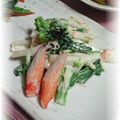 ＴＯＭＯＷＡＴ's cooksnap of when they made 菜の花とれんこんの温サラダ♪.