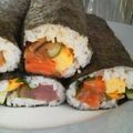 ゆきまなのママ's cooksnap of when they made 巻き寿司（恵方巻き）.