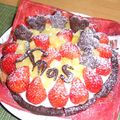 はにーびーと's cooksnap of when they made ＊チーズショコラパイケーキ＊.