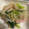 はるはる35's cooksnap of when they made 小松菜とハムのあえもの.