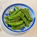 コムギ大好き's cooksnap of when they made 簡単焼くだけ!!スナップエンドウの塩炒め.