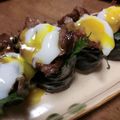 快くん's cooksnap of when they made 焼肉のたれde味玉スタミナ軍艦♡.