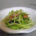 hamacho's cooksnap of when they made ブロッコリーの茎とセロリの塩炒め.