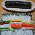 きゃらchan's cooksnap of when they made 一本で３本味わう恵方巻き.