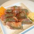 karokayo's cooksnap of when they made レモンペッパーで♡生ハムのアボカド巻き.