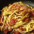★くらら★'s cooksnap of when they made 簡単★茄子とベーコンのトマトパスタ.