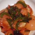 toshiebaba's cooksnap of when they made ミニトマとパプリカで✿赤のルージュマリネ.
