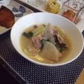 もぇちん's cooksnap of when they made あったまる〜♪具だくさん豆乳味噌汁☆.