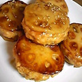 ひめち＆あやちママ 's cooksnap of when they made れんこんのはさみ焼き（甘酢だれ）.