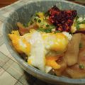bobitin's cooksnap of when they made 食べるラー油の玉子チャーシュー丼☆.