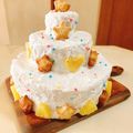 papikun's cooksnap of when they made 夢の☆カンタン３段ケーキ.