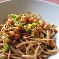 ユッフィ's cooksnap of when they made 健康ダイエットレシピ！納豆そばパスタ.