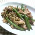 ねっちゃんっ's cooksnap of when they made 豚肉といんげんのラー油炒め.