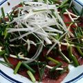 かめはな0223's cooksnap of when they made レストランの味!?マグロのカルパッチョ.