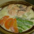 あやちん０８１６'s cooksnap of when they made 白だし屋さんの石狩鍋（生鮭＆白みそ）.
