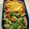 さぁ★たぁ★'s cooksnap of when they made プレ農家めし◆ウインナ・枝豆とレタス炒め.