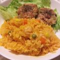 みたのり's cooksnap of when they made 「1日分の野菜」♡えび♡炊飯器ピラフ.