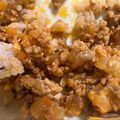 じょでぃ's cooksnap of when they made 5分でハンバーグ丼！合挽き肉と玉ねぎ炒め.