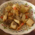 百來mam's cooksnap of when they made ☆厚揚げと豚肉のマヨぽん炒め☆.