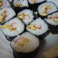 K/S's cooksnap of when they made 節分に♪簡単！卵とカニかまの海苔巻き.