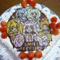ことじょー's cooksnap of when they made ハートキャッチプリキュアケーキ(^_^).